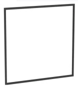 Рама для дзеркальної шафки Geberit One 120 см алюміній чорний матовий 505.845.00.3