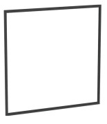 Рама для дзеркальної шафки Geberit One 105 см алюміній чорний матовий 505.844.00.3