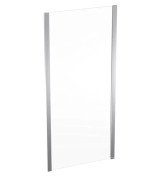 Душова бічна стінка Geberit Geo 85-90 см прозоре скло/сріблястий профіль 560.127.00.2