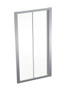 Душевая дверь Geberit Geo раздвижная 95–100 см прозрачное стекло/серебристый профиль 560.133.00.2