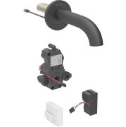 Смеситель для раковины Geberit Piave питание от сети для функционального блока скрытого монтажа латунь черный матовый 116.261.14.1