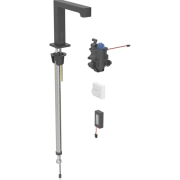 Змішувач для раковини Geberit Brenta живлення від батарей для функціонального блока прихованого монтажу латунь чорний матовий 116.198.14.1