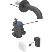 Смеситель для раковины Geberit Piave питание от сети для функционального блока скрытого монтажа латунь черный матовый 116.287.14.1