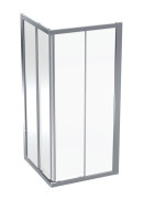 Душевой уголок Geberit Geo 90х90 см прозрачное стекло/серебристый профиль 560.122.00.2