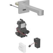 Змішувач для раковини Geberit Brenta живлення від мережі для функціонального блока прихованого монтажу латунь нерж сталь матовий 116.292.SN.1