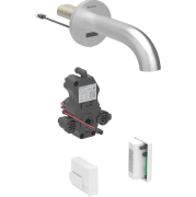 Змішувач для раковини Geberit Piave живлення від генератора для функціонального блоку прихованого монтажу латунь нерж сталь матовий 116.286.SN.1