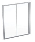 Душевая дверь Geberit Geo раздвижная 155–160 см прозрачное стекло/серебристый профиль 560.183.00.2