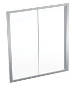 Душевая дверь Geberit Geo раздвижная 165–170 см прозрачное стекло/серебристый профиль 560.193.00.2