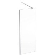 Душевая перегородка Geberit Geo 78,5–80 см прозрачное стекло/серебристый профиль 560.119.00.2