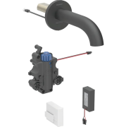 Змішувач для раковини Geberit Piave живлення від батарей для функціонального блоку прихованого монтажу латунь чорний матовий 116.268.14.1