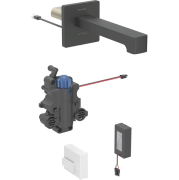 Змішувач для раковини Geberit Brenta живлення від батарей для функціонального блока прихованого монтажу латунь чорний матовий 116.278.14.1