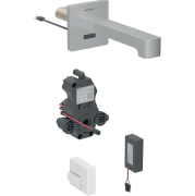 Змішувач для раковини Geberit Brenta живлення від батарей для функціонального блока прихованого монтажу латунь нерж сталь матовий 116.294.SN.1