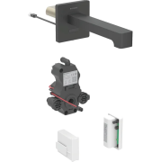 Смеситель для раковины Geberit Brenta питание от генератора для функционального блока скрытого монтажа латунь черный матовый 116.276.14.1