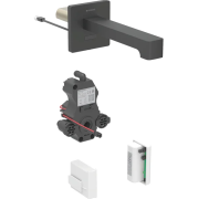 Змішувач для раковини Geberit Brenta живлення від генератора для функціонального блока прихованого монтажу латунь чорний матовий 116.295.14.1