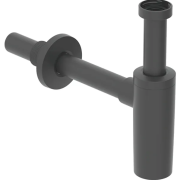 Сифон для раковины Geberit бутылочный горизонтальный выпуск черный матовый 151.034.14.1