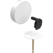 Декоративний комплект Geberit Split d52 для зливу-переливу для ванни з поворотним механізмом і підведенням білий альпійський 150.481.11.1