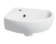 Раковина для ванної Geberit Selnova кутова 41,5х41 см сантехнічна порцеляна білий 500.326.01.5