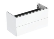 Тумба под раковину Geberit One 89,5x39,5 см с подсветкой МДФ белый глянцевый 500.385.01.1