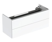 Тумба під раковину Geberit One 104,5x39,5 см із підсвічуванням МДФ білий глянсовий 500.386.01.1