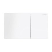 Кнопка смыва Geberit Sigma 70 двойной смыв стекло белый 115.622.SI.1