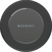 Система електронного управління змивом унітазу Geberit для змивного бачка прихованого монтажу Sigma 12 см латунь чорний матовий 115.956.14.6