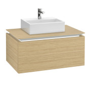 Тумба под раковину Villeroy & Boch Legato 80х38 см с подсветкой ДСП северный дуб B601L0VJ