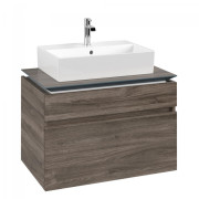 Тумба под раковину Villeroy & Boch Legato 80х55 см с подсветкой ДСП каменный дуб B602L0RK