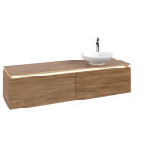 Тумба под раковину Villeroy & Boch Legato 160х38 см с подсветкой ДСП дуб канзас B597L0RH