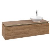 Тумба под раковину Villeroy & Boch Legato 140х38 см с подсветкой ДСП дуб канзас B589L0RH