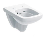 Унитаз подвесной Geberit Selnova Square 35х53 см безободковый сантехнический фарфор белый 501.458.00.7