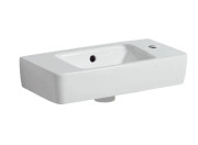 Раковина для ванної Geberit Selnova Compact 50х25 см отвір праворуч сантехнічний фарфор білий 501.507.00.7