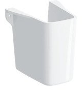 Напівп'єдестал для раковини Geberit Selnova Square сантехнічний фарфор білий 501.477.00.7