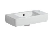 Раковина для ванной Geberit Selnova Compact 50х25 см отверстие справа сантехнический фарфор белый 501.507.00.7