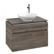 Тумба під раковину Villeroy & Boch Legato 80х55 см з підсвічуванням ДСП кам'яний дуб B570L0RK