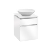 Тумба под раковину Villeroy & Boch Legato 45х55 см с подсветкой МДФ/ДСП глянцевый белый B566L0DH