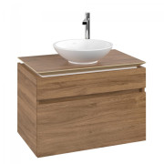 Тумба під раковину Villeroy & Boch Legato 100х55 см з підсвічуванням ДСП дуб канзас B572L0RH