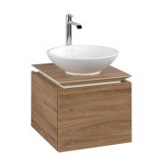 Тумба під раковину Villeroy & Boch Legato 45х38 см з підсвічуванням ДСП дуб канзас B565L0RH
