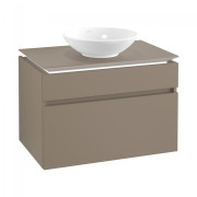 Тумба под раковину Villeroy & Boch Legato 100х55 см с подсветкой ДСП трюфель серый B572L0VG