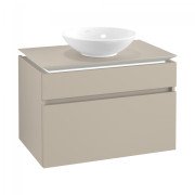 Тумба під раковину Villeroy&Boch Legato 100х55 см з підсвічуванням ДСП ніжно-сірий B572L0VK