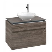 Тумба під раковину Villeroy & Boch Legato 100х55 см з підсвічуванням ДСП кам'яний дуб B572L0RK