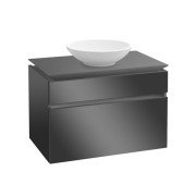 Тумба под раковину Villeroy & Boch Legato 100х55 см з підсвічуванням МДФ/ДСП глянцевый серый B572L0FP