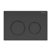 Кнопка змиву Geberit Omega 20 подвійний змив пластик чорний глянсовий/чорний матовий 115.085.DW.1