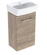 Тумба с раковиной Geberit Selnova Square 36х28 см ДСП орех темный 502.744.00.1