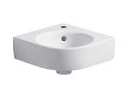 Раковина для ванной Geberit Selnova Compact угловая 45х39,5 см сантехнический фарфор белый 501.519.00.7