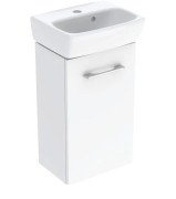 Тумба с раковиной Geberit Selnova Square 36х28 см ДСП белый глянцевый 502.742.00.1