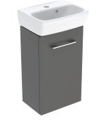 Тумба с раковиной Geberit Selnova Square 36х28 см ДСП лава 502.743.00.1