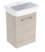 Тумба с раковиной Geberit Selnova Square 45х35 см ДСП светлый орех 502.749.00.1