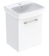 Тумба с раковиной Geberit Selnova Square 50х42 см ДСП белый глянцевый 502.750.00.1