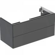 Тумба під раковину Geberit One 103,6x50,4 см ДСП чорний матовий 505.264.00.8