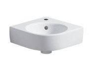 Раковина для ванной Geberit Selnova Compact угловая 45х39,5 см сантехнический фарфор белый 501.519.00.7
